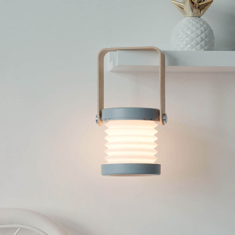 Lampe de lecture LED pliable, tactile et à intensité variable, lampe-lanterne portable, rechargeable par USB, pour la décoration intérieure