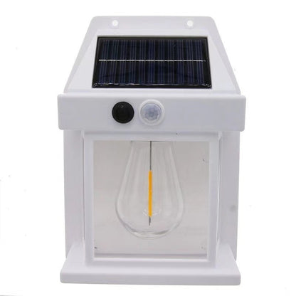Lampe murale d'extérieur solaire étanche à induction tungstène pour jardin