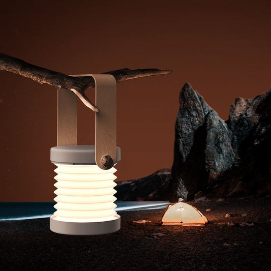 Lampe de lecture LED pliable, tactile et à intensité variable, lampe-lanterne portable, rechargeable par USB, pour la décoration intérieure