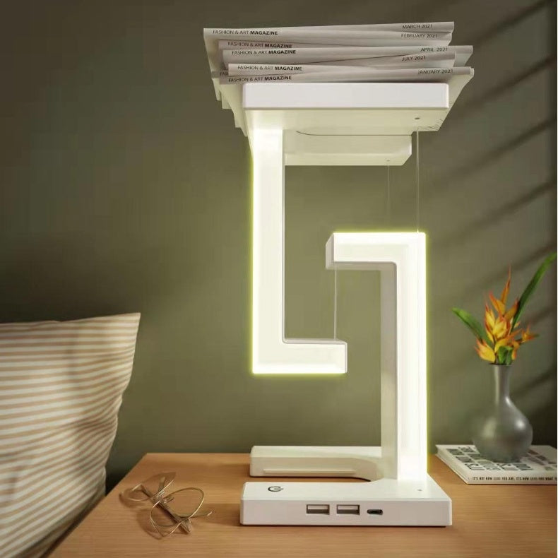 Lampe suspendue créative à recharge sans fil pour smartphone avec un design innovant