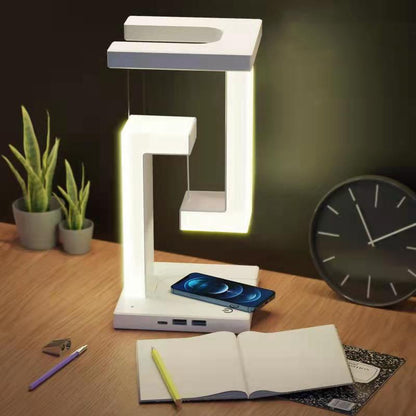 Lampe suspendue créative à recharge sans fil pour smartphone avec un design innovant