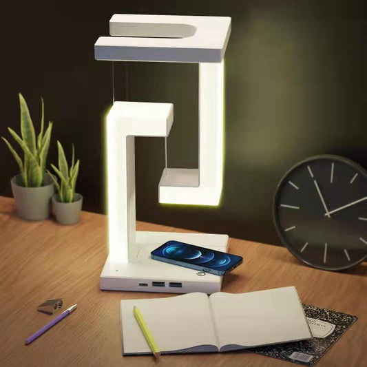 Lampe suspendue créative à recharge sans fil pour smartphone avec un design innovant