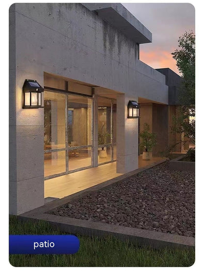 Lampe murale d'extérieur solaire étanche à induction tungstène pour jardin